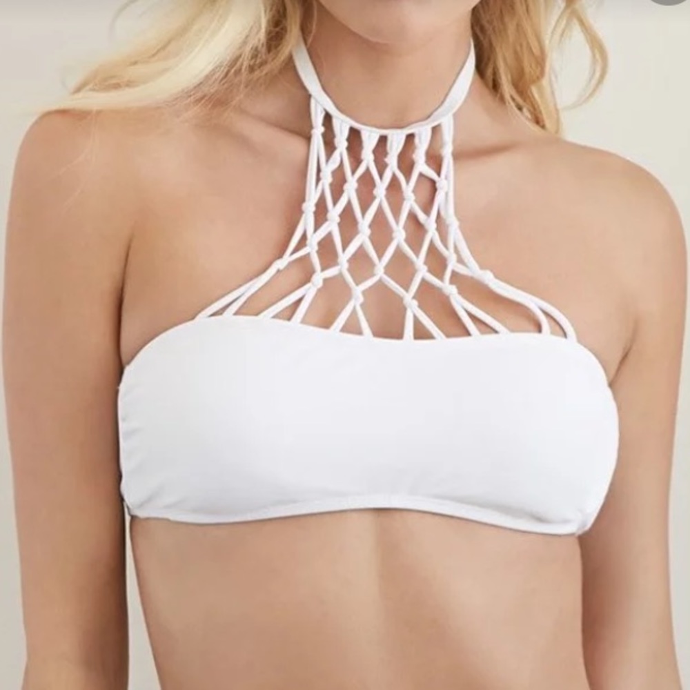 Crochet High-neck Bikini Top